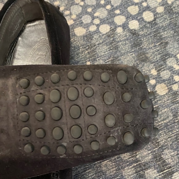 Tod's Black Suede Slip-On Shoes 9.5 - Picture 4 of 6